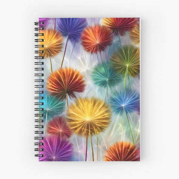 Item preview, pattern with colorful flowers designed and sold by Super-Fox.