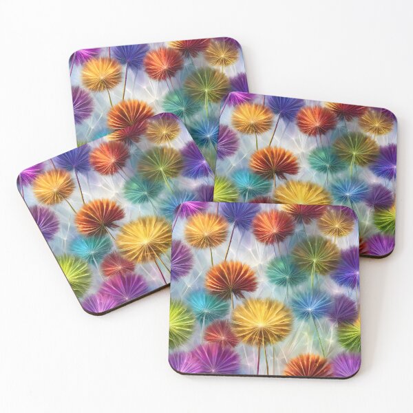 Item preview, pattern with colorful flowers designed and sold by Super-Fox.