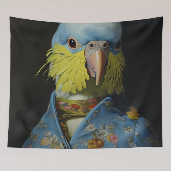 Item preview, Budgie Wearing a Suit designed and sold by whitecat23.