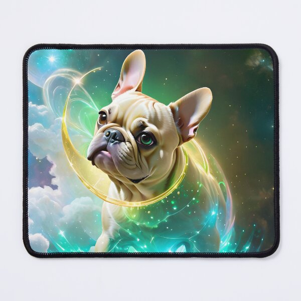 Item preview, Frenchies of the Galaxy  French Bulldog space fantasy art pic 2 designed and sold by PineappleBlend.
