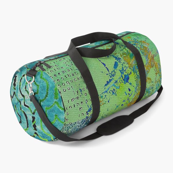 Item preview, Damask Fields Abstract Collage, Teal, Turquoise, Sage, Navy designed and sold by Sheree Burlington.