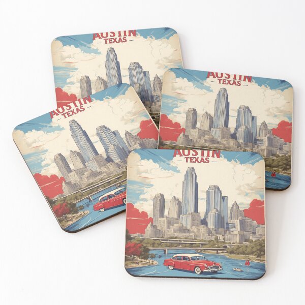 Item preview, Austin, Texas, EE.UU. Vintage cartel turismo designed and sold by TravelersGems.