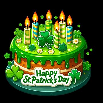 Artwork thumbnail, happy St Patrick's day cake by Coollzone