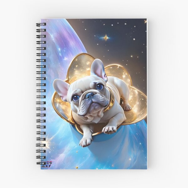 Item preview, Frenchies of the Galaxy  French Bulldog space fantasy art pic 3 designed and sold by PineappleBlend.