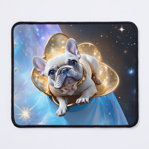 Item preview, Frenchies of the Galaxy  French Bulldog space fantasy art pic 3 designed and sold by PineappleBlend.