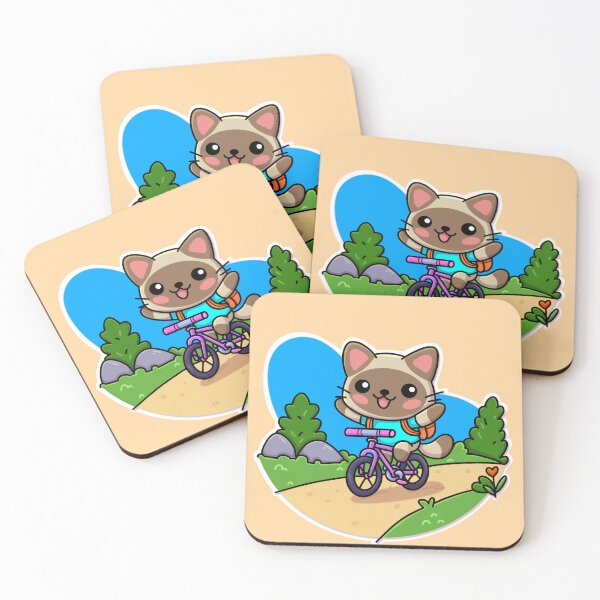 Item preview, #4 cyclist cat designed and sold by Kiskadee-Draw.