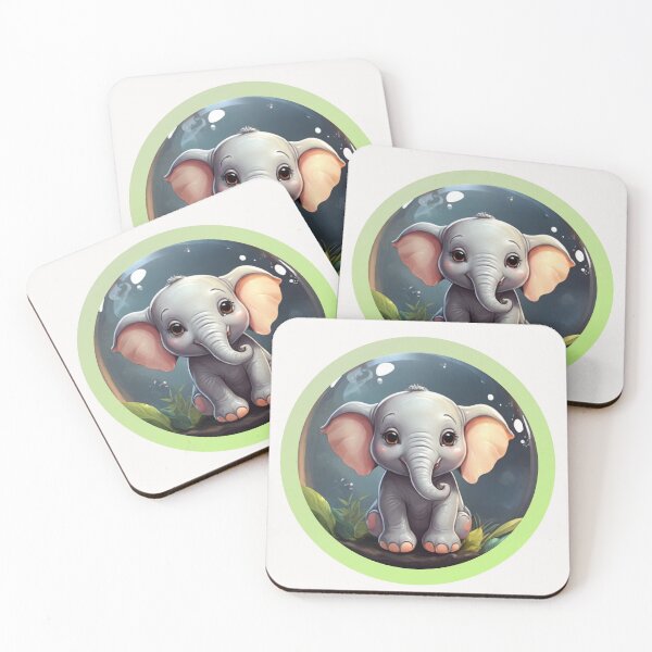 Item preview, Cute elephant enclosed in a bubble. designed and sold by NewtBoo.