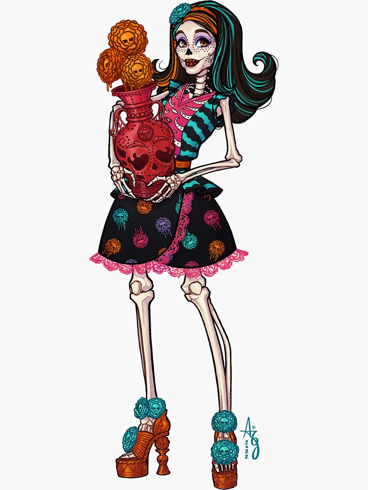 Monster High store Skelita Calaveras Art Class