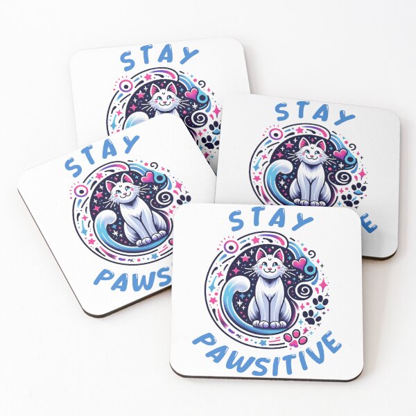 Item preview, Stay Pawsitive! Cat Lovers Positive Vibes Design designed and sold by vogocom.