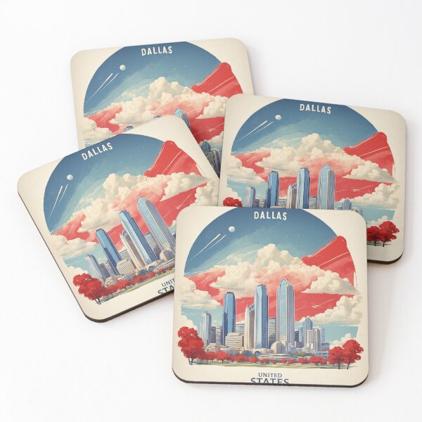 Item preview, Dallas Texas USA Vintage Poster Tourism  designed and sold by TravelersGems.