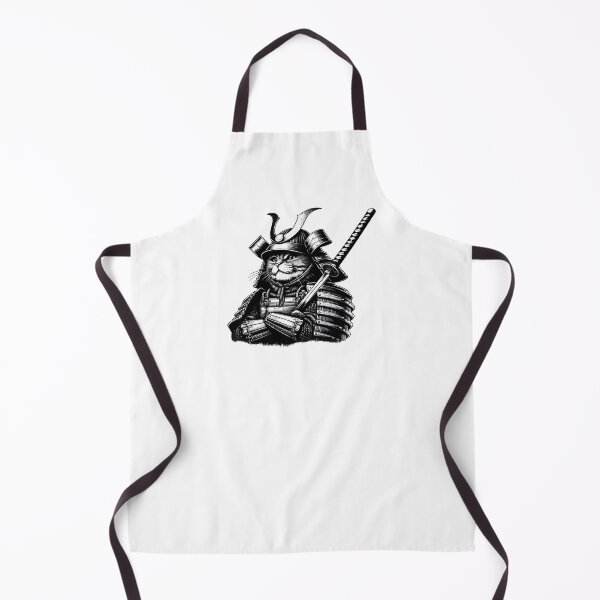Item preview, Cool Cat Samurai Portrait Ninja Japan Art designed and sold by TomFrontierArt.