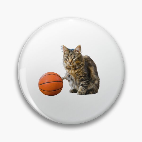 Item preview, cat playing basketbal designed and sold by CatMemesWorld.