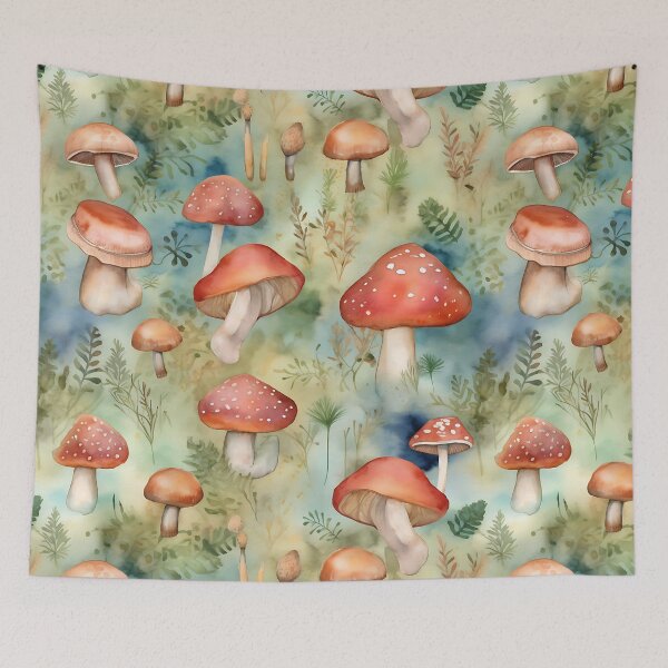 Item preview, mushroom rain fly agaric designed and sold by elegantpaterns.