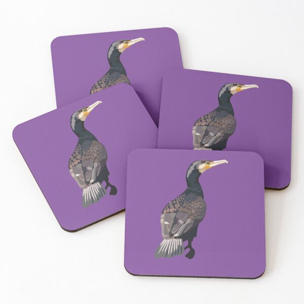 Item preview, C is for Cormorant,Cormorant – Coastal Seabird Wildlife Illustration designed and sold by PrettylittlepastelUk.