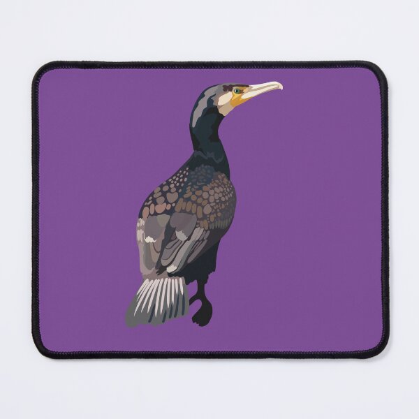 Item preview, C is for Cormorant,Cormorant – Coastal Seabird Wildlife Illustration designed and sold by PrettylittlepastelUk.