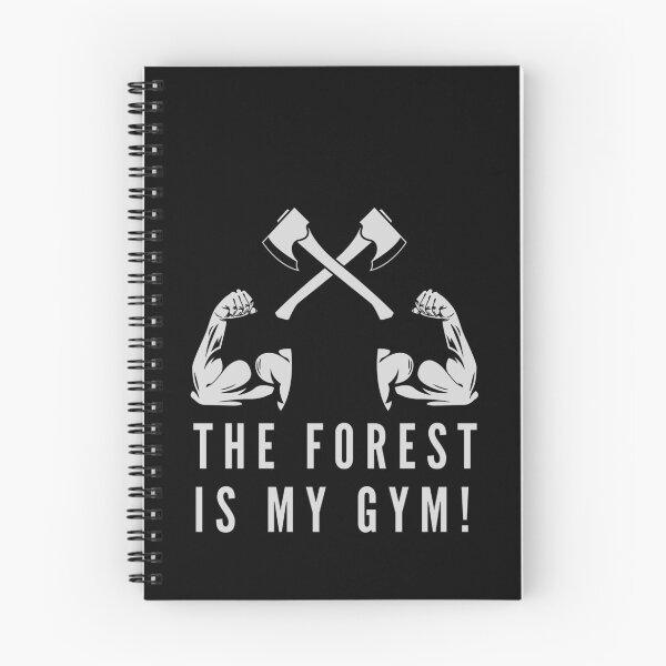 Item preview, The Forest Is My Gym Lumberjack Arborist Bodybuilder designed and sold by Cr320.