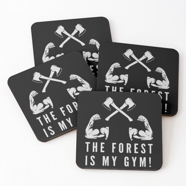Item preview, The Forest Is My Gym Lumberjack Arborist Bodybuilder designed and sold by Cr320.
