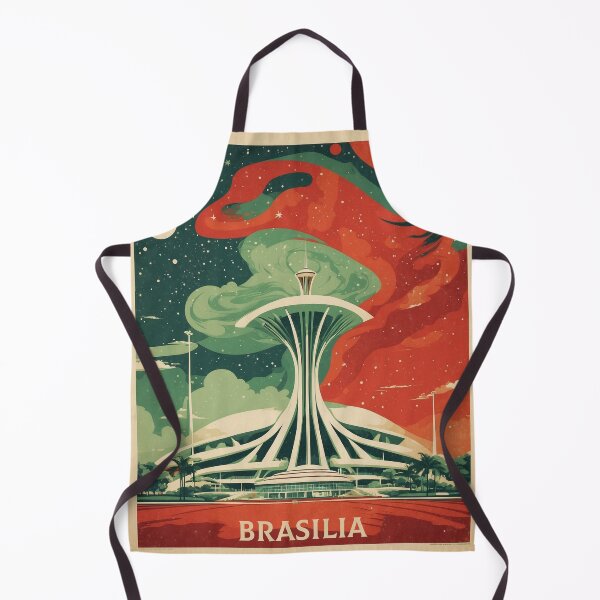 Item preview, Brasilia Brazil Vintage Poster Tourism designed and sold by TravelersGems.