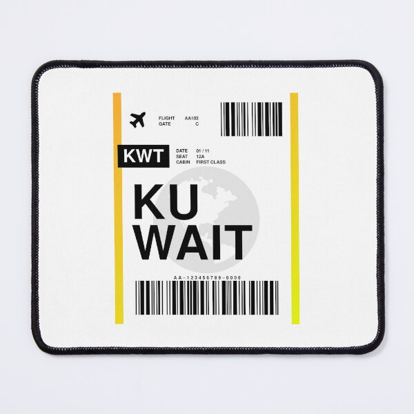 Item preview, Kuwait Boarding Pass designed and sold by RabbitK.