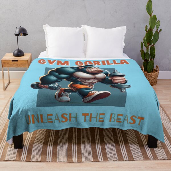 Item preview, A cool gorilla working out in the gym designed and sold by Animal world designs.