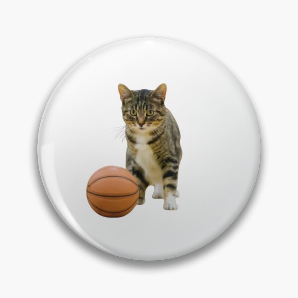 Item preview, Playful Cat Slam Dunk - Funny Basketball Kitty Art 2024 designed and sold by CatMemesWorld.