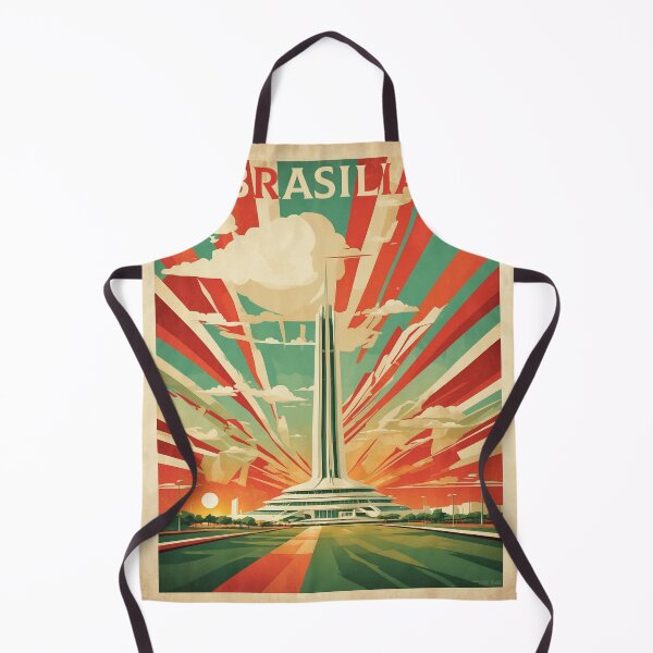 Item preview, Brasilia Brazil Vintage Poster Tourism designed and sold by TravelersGems.
