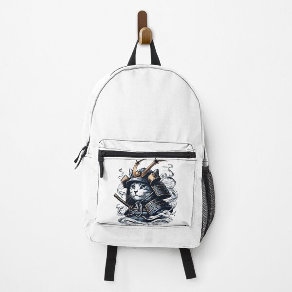 Item preview, Cool Retro Cat Samurai Portrait Ninja Japan Art designed and sold by TomFrontierArt.
