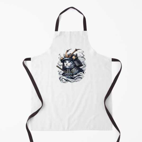 Item preview, Cool Retro Cat Samurai Portrait Ninja Japan Art designed and sold by TomFrontierArt.