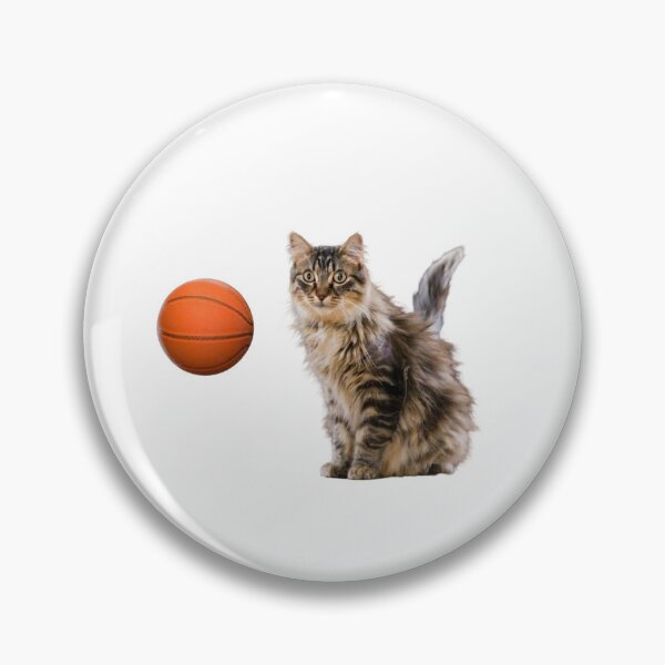 Item preview, cat playing basketbal designed and sold by CatMemesWorld.