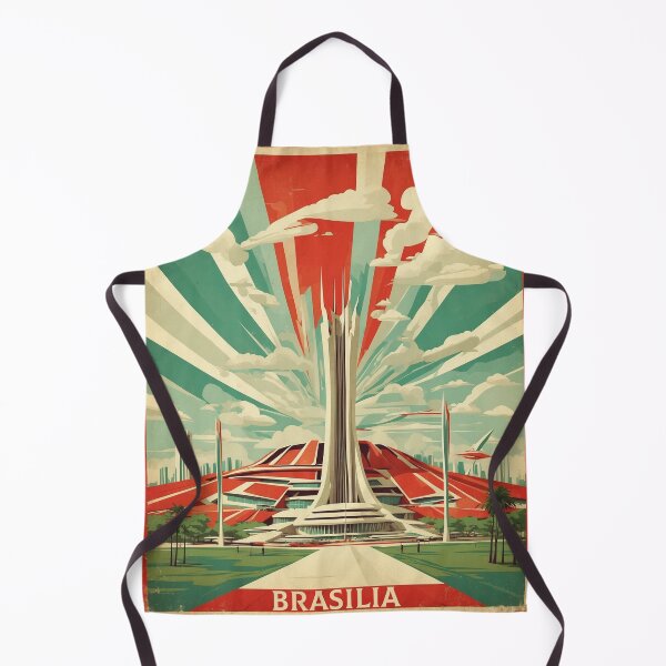 Item preview, Brasilia Brazil Vintage Poster Tourism designed and sold by TravelersGems.