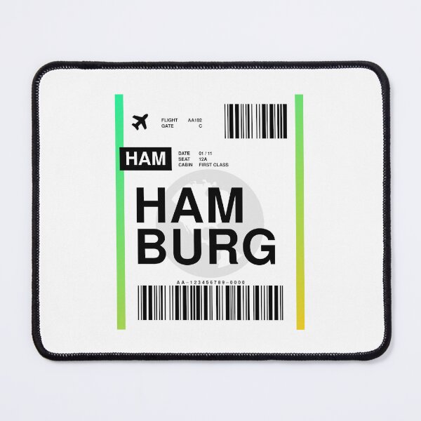 Item preview, Hamburg Boarding Pass designed and sold by RabbitK.
