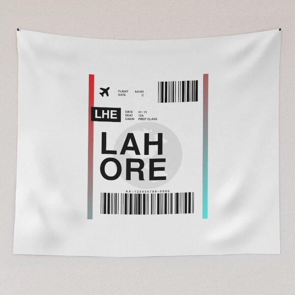 Item preview, Lahore Boarding Pass designed and sold by RabbitK.