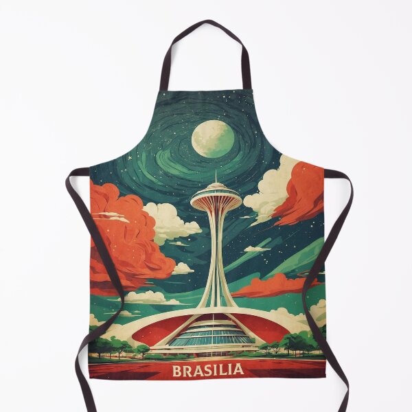 Item preview, Brasilia Brazil Starry Night Vintage Poster Tourism designed and sold by TravelersGems.