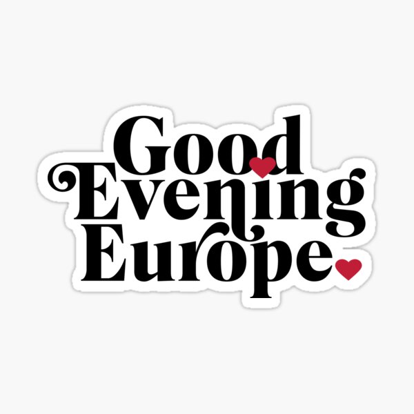 Item preview, Eurovision - Good Evening Europe designed and sold by humnoo.
