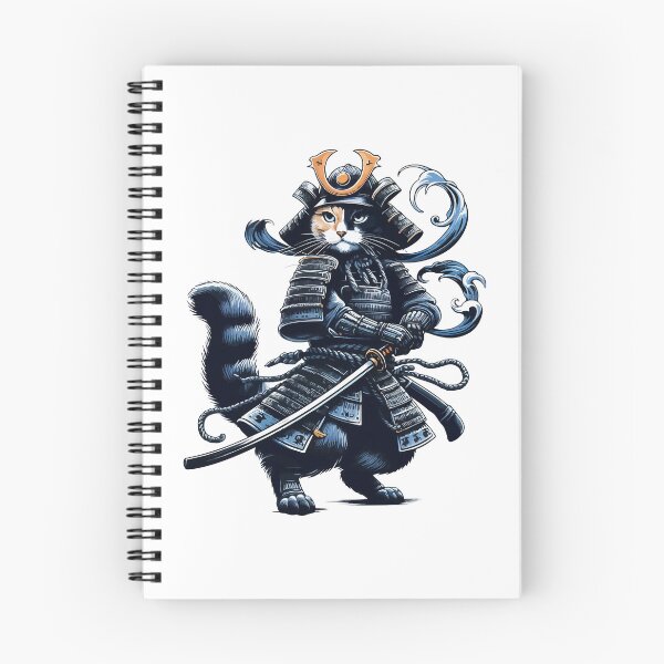 Item preview, Cool Retro Cat Samurai Portrait Ninja Japan Art designed and sold by TomFrontierArt.