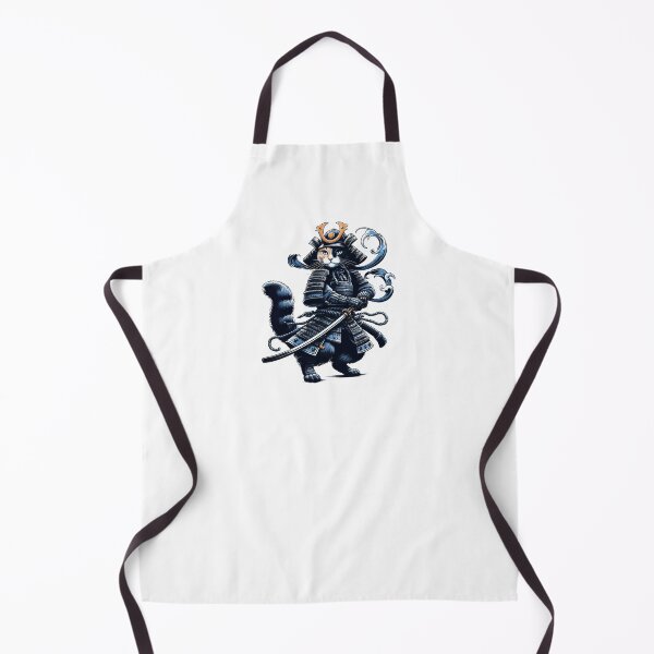 Item preview, Cool Retro Cat Samurai Portrait Ninja Japan Art designed and sold by TomFrontierArt.