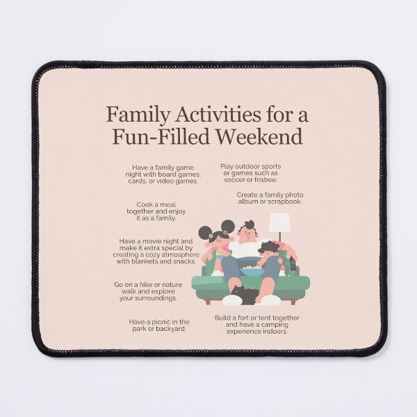 Item preview, Family Activities for a Fun Filled Weekend designed and sold by TheFocusedShop.