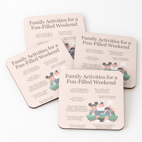 Item preview, Family Activities for a Fun Filled Weekend designed and sold by TheFocusedShop.