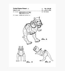 Star Wars Tauntauns Patent Black Photographic Print