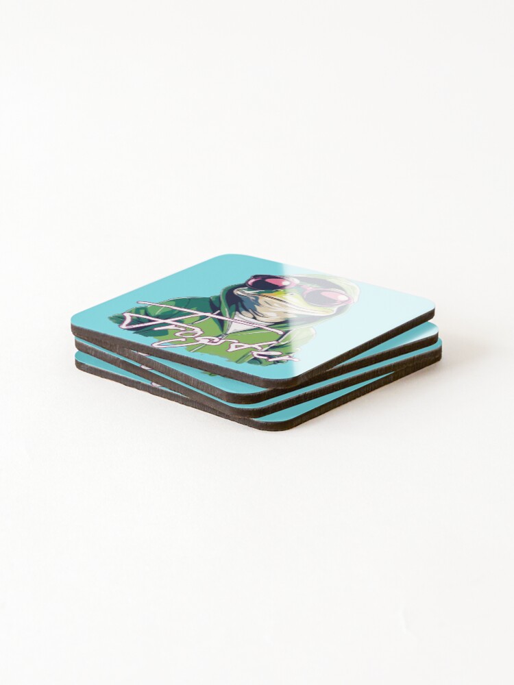 Thumbnail 4 of 5, Coasters (Set of 4), Frogster designed and sold by Ultimate-Rabbit.