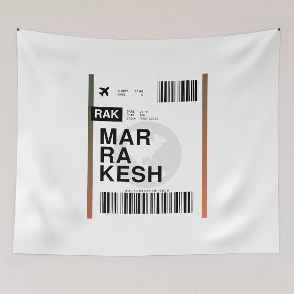 Item preview, Marrakesh Boarding Pass designed and sold by RabbitK.