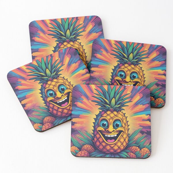 Item preview, Psychedelic pineapple designed and sold by Vilemo.