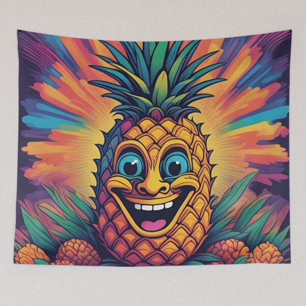 Item preview, Psychedelic pineapple designed and sold by Vilemo.