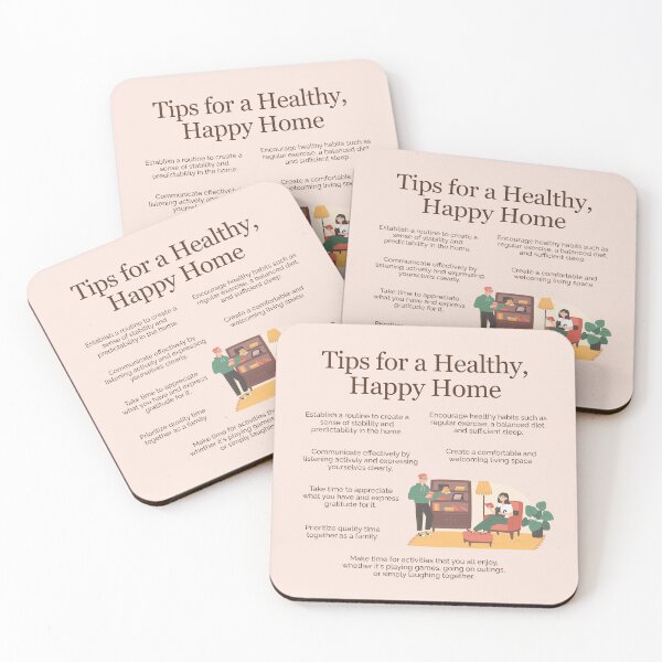 Item preview, Tips for a Healthy, Happy Home designed and sold by TheFocusedShop.
