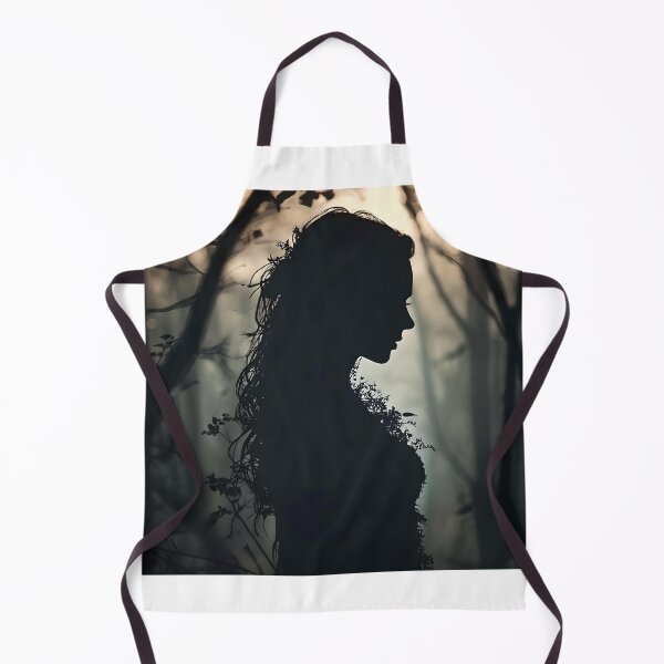 Item preview, Beautiful Silhouette Woman in the Dark Forest designed and sold by Artful Dreams.