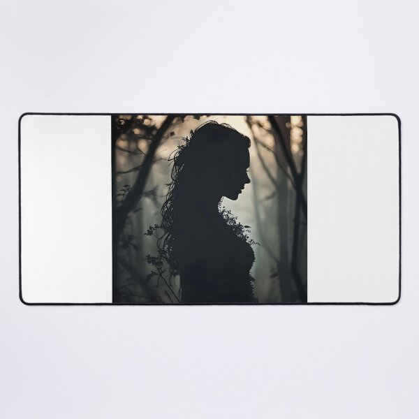 Item preview, Beautiful Silhouette Woman in the Dark Forest designed and sold by Artful Dreams.