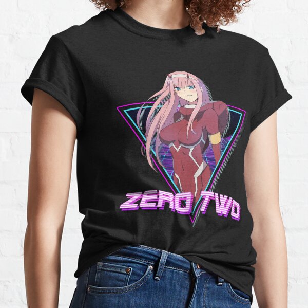 Zero Two T Shirts Redbubble - aesthetic zero two shirt roblox