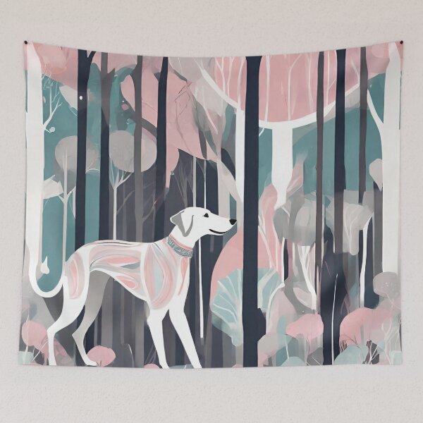 Artikelvorschau, Ein Hund im Wald Wandkunst entworfen und verkauft von VickyJo111.