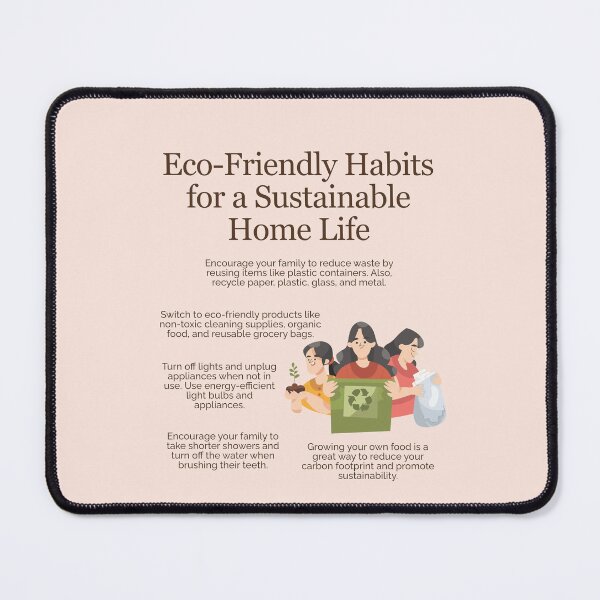 Item preview, Eco Friendly Habits for a Sustainable Home Life designed and sold by TheFocusedShop.