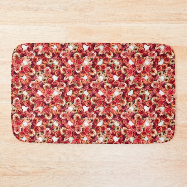 Item preview, Red and Orange Gerbera Daisy floral Seamless Pattern design designed and sold by Petalandfur.